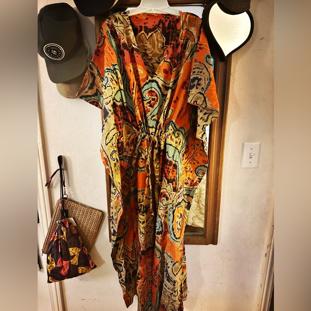 Colorful Bohemian Caftan- "one size"